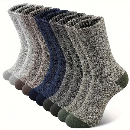 5 Pair Merino Wool Socks for Men Thick - salelink.co.nz
