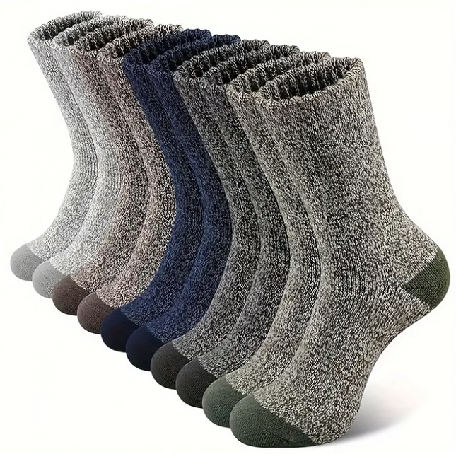 5 Pair Merino Wool Socks for Men Thick - salelink.co.nz