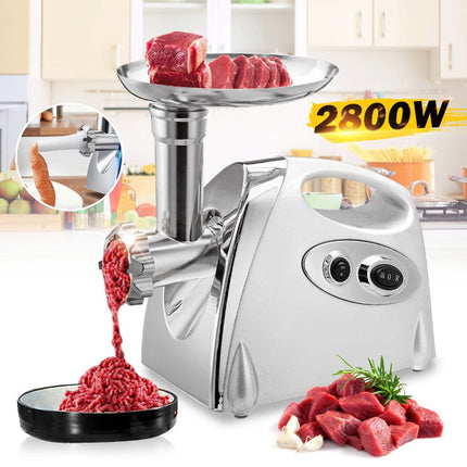 Electric Meat Grinder Mincer Sausage Filler Kibbe Maker Stuffer - salelink.co.nz