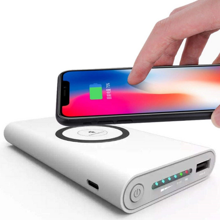 10000mah Wireless Charging Power Bank - salelink.co.nz