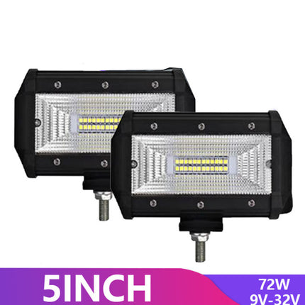 2x LED Work Light Bar Flood Light Lamp Offroad 4WD Car Truck SUV 12-24V - salelink.co.nz