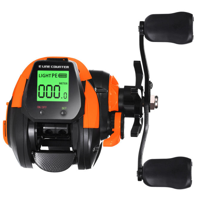 Baitcasting Fishing Reel With Electronic Led Screen 7.2:1 10kg Max Drag