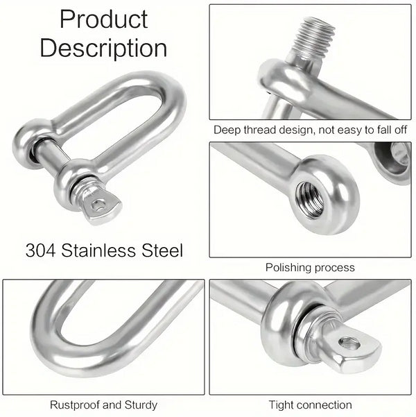 10pcs M5 D Ring Shackle