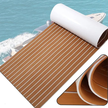 240x90cm Marine Boat Flooring EVA Foam Yacht Teak Decking Sheet Carpet Floor - salelink.co.nz