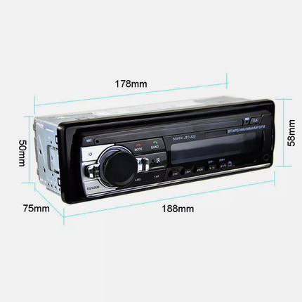 Car Radio Stereo Bluetooth FM Audio Head Unit Player