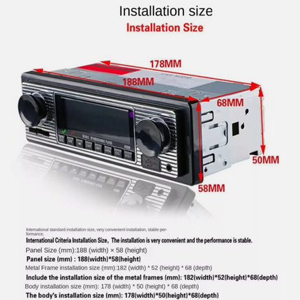 Bluetooth Radio Car Stereo Player