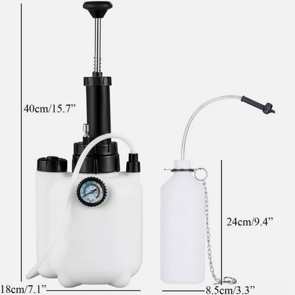 3L Manual Pressure Brake Clutch Bleeding System Tool Fluid Bleeder Kit hand pump - salelink.co.nz