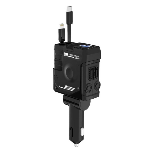 Cigarette Light Adapter Charger with Type C Cable - salelink.co.nz