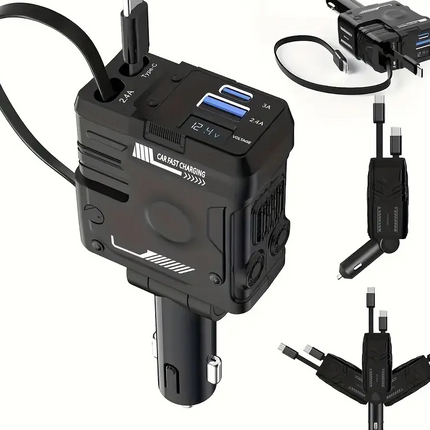 Cigarette Light Adapter Charger with Type C Cable - salelink.co.nz