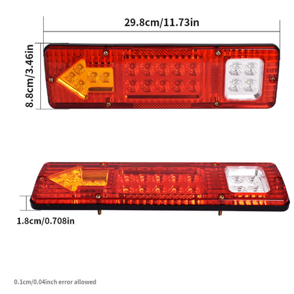 12V Rear Stop Brake Turn Tail Lights Indicator Truck Trailer Caravan - salelink.co.nz