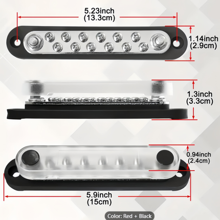 2x Bus Bar Terminal Block