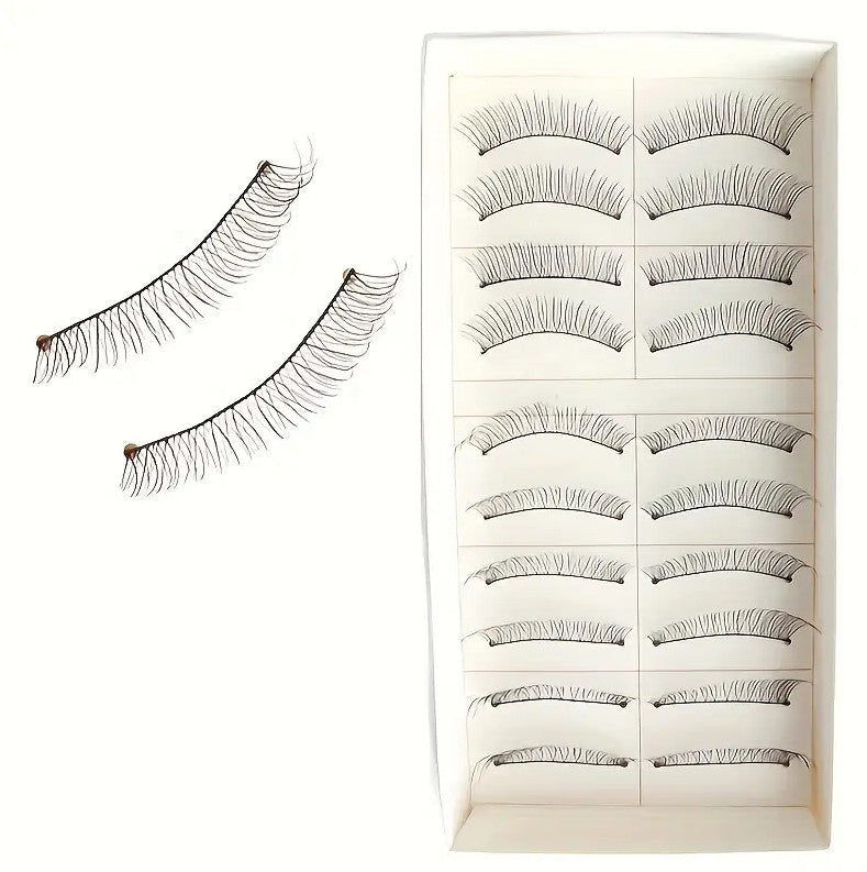 10 Pairs False Fake Eyelashes