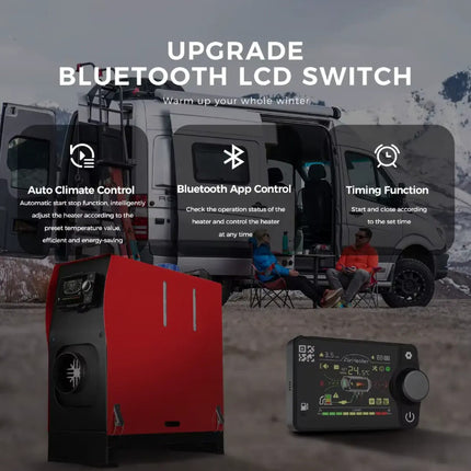 Diesel Air Heater 12V 8KW Bluetooth App - salelink.co.nz