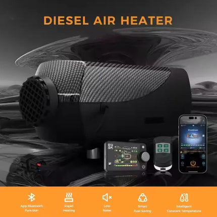 12V 5KW Diesel Air Heater Bluetooth App - salelink.co.nz