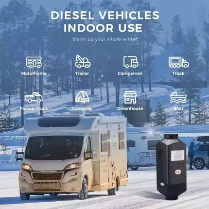 12V 5KW Diesel Air Heater Bluetooth App - salelink.co.nz