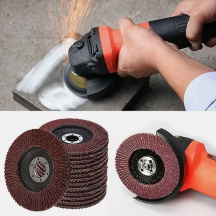 50Pcs Abrasive 5'' 125MM Metal Sanding Flap Disc Angle Grinder 80 Grit - salelink.co.nz