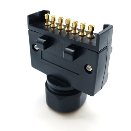 7 Pin Flat Male to 12 Pin Flat Female Trailer Adapter Caravan Connector - salelink.co.nz