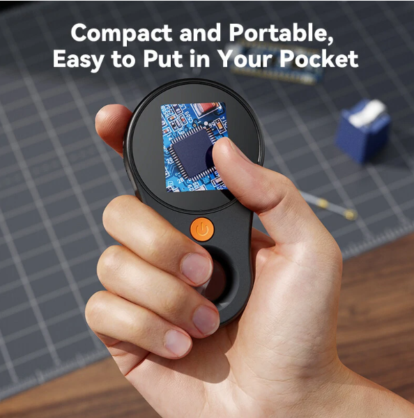 500X Handheld Digital Microscope Black