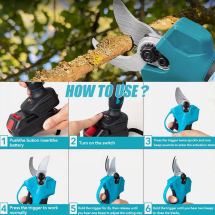 18V Cordless Pruning Shears Brushless Electric fits Makita Battery - salelink.co.nz