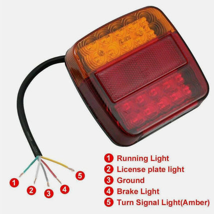 12V LED Tail Lights Trailer Light - salelink.co.nz