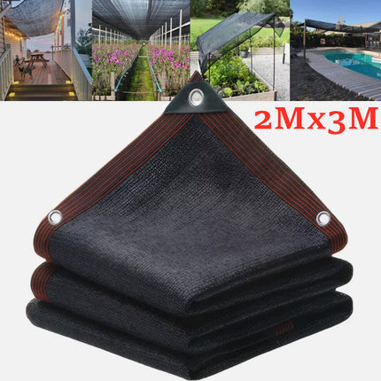 70g 95% Black Shade Cloth 2Mx3M - salelink.co.nz