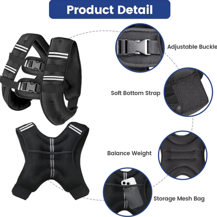 Weighted Vest - 8KG - salelink.co.nz