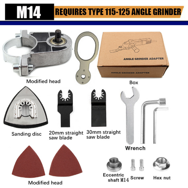 M14 Angle Grinder Converter Oscillating Tool Adapter - salelink.co.nz