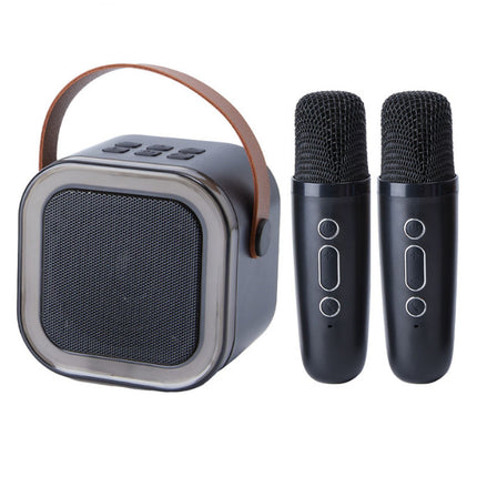 Bluetooth Singing Speaker Karaoke Player with 2 Wireless Microphones - salelink.co.nz