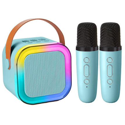 Karaoke Machine with 2 Microphones Bluetooth Speaker - salelink.co.nz