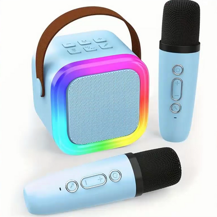 Karaoke Machine with 2 Microphones Bluetooth Speaker - salelink.co.nz