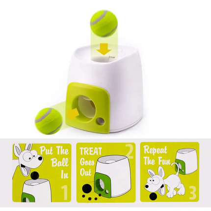 Tennis Rolling Ball Roll Out Machine Pet Dog Interactive Toys Machine - salelink.co.nz