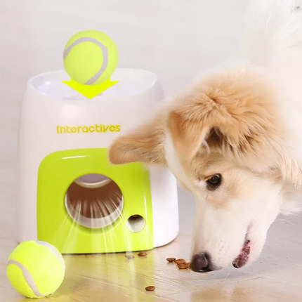 Tennis Rolling Ball Roll Out Machine Pet Dog Interactive Toys Machine - salelink.co.nz