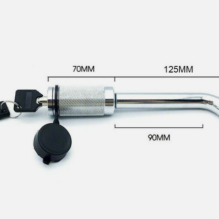 Hitch Pin Lock Tow Bar Ball Security L type Caravan Trailer Parts Anti Theft - salelink.co.nz