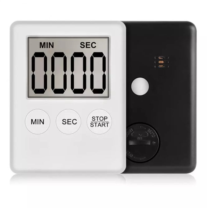 WHITE Magnetic Kitchen Timer