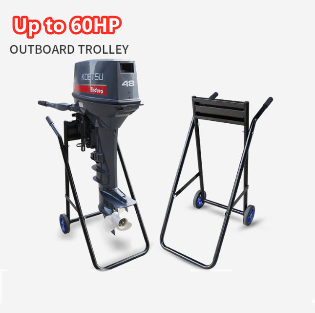 Outboard Motor Trolley Stand Transport Suits Up To 60Hp Engine Carrier Stand - salelink.co.nz