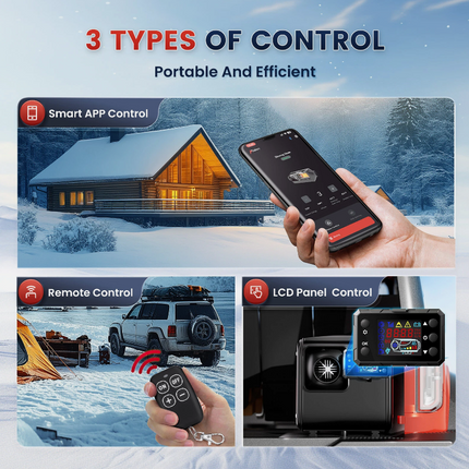 8KW Diesel Air Heater 12V 24V 240V Bluetooth App - salelink.co.nz