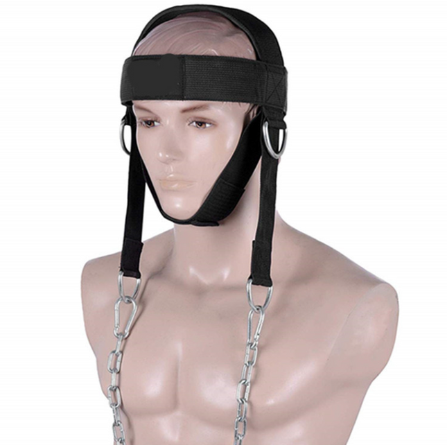 Head Neck Harness Weight Lifting Strength Exercise Strap - salelink.co.nz