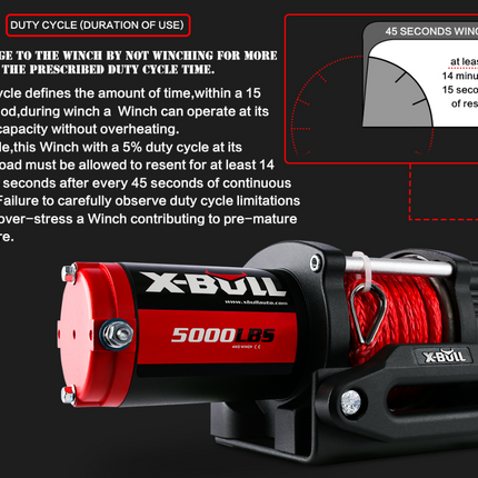 X-Bull Electric Winch 5000LBS
