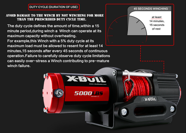 X-Bull Electric Winch 5000LBS