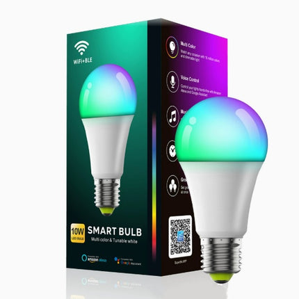 10W E27 WiFi Bluetooth Smart Bulb RGB Voice Control