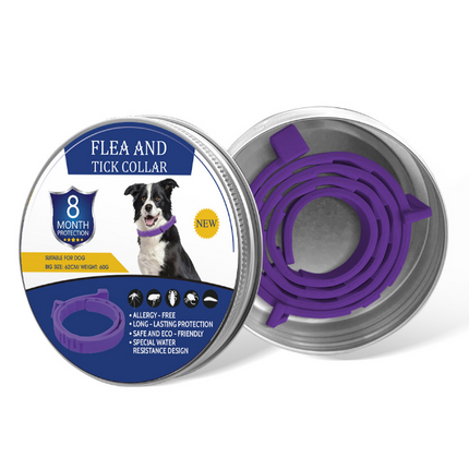 Purple Flea Collar for Dogs - 63.5cm
