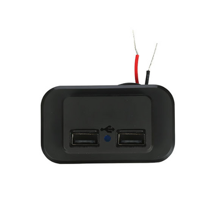 12/24V 5V Dual USB Car Charger Socket Power Outlet