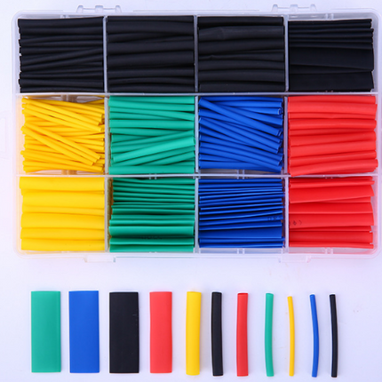 530pcs Heat Shrink Tubing Insulation Shrinkable Tube Assortment Electronic