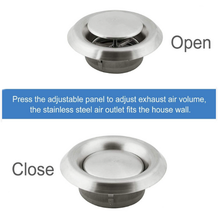 Adjustable 304 Stainless Steel Vent Cover - salelink.co.nz