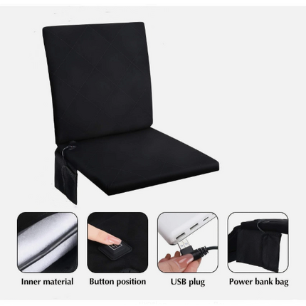 Foldable Heated Seat Cushion 3 Adjustable Modes