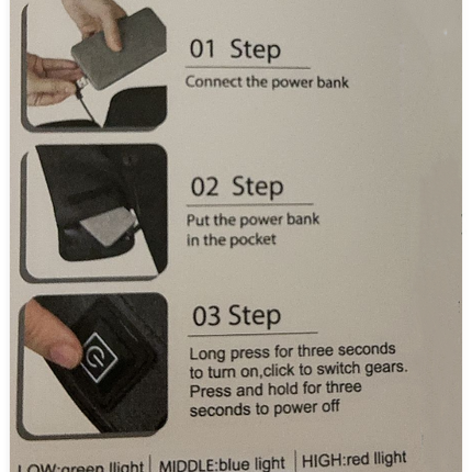 Foldable Heated Seat Cushion 3 Adjustable Modes