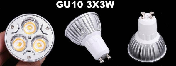 GU10 LED Bulb 3X3W 9W Warm White