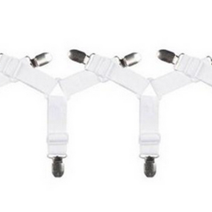 4pcs Triangle Fitted Sheet Strap Clips Grippers Mattress Bed Suspenders Holder
