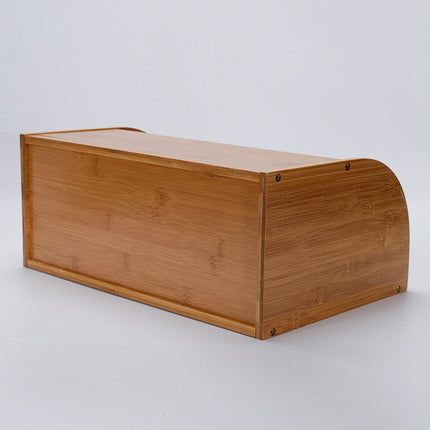 Bamboo Bread Bin Storage Box - salelink.co.nz