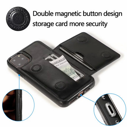 iPhone 11 Pro Max Case Wallet - Black